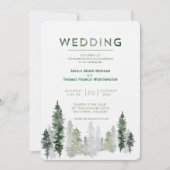 マウンテンモダンフォレ結婚スト 招待状 (正面)