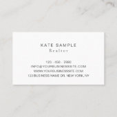 マウンテンモダン不動産仲介業者手作りグラフィックビジネス  名刺 (裏面)