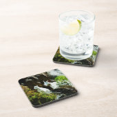 マウンテンヤギとベビー抽象芸術 コースター (右側)