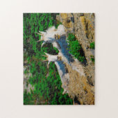 マウンテンヤギモンタナ。 ジグソーパズル (縦)