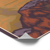 マウンテンヤギワイオミンヴィンテージ旅行ポスター ポスター (角)