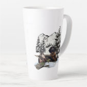 マウンテンヤギ狩りアドベンチャーコーヒーマグ カフェラテマグ (右アングル)