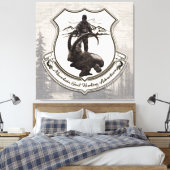 マウンテンヤギ狩りアドベンチャータペストリーポスターac キャンバスプリント (インサイチュ (寝室))