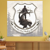 マウンテンヤギ狩りアドベンチャータペストリーポスターac キャンバスプリント (インサイチュ (リビング))