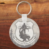 マウンテンヤギ狩りアドベンチャータペストリーポスターac キーホルダー (正面)