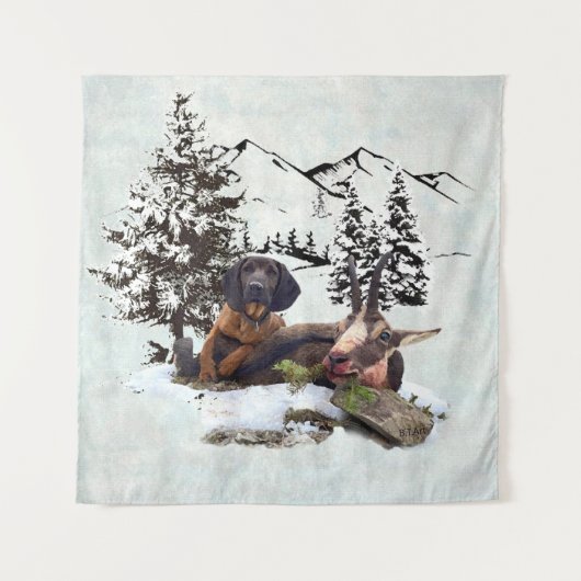 マウンテンヤギ狩り冒険 タペストリー (正面)