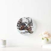 マウンテンヤギ狩り冒険 ラウンド壁時計 (ホーム)