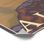 マウンテンヤギ – アラスカ，デナリ国立公園 ポスター (角)