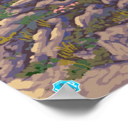 マウンテンヤギ – イエローストーン国立公園 ポスター (角)