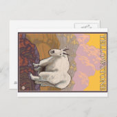 マウンテンヤギ – イエローストーン国立公園 ポストカード (正面/裏面)