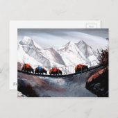 マウンテンヤックスヒマラヤの群れ ポストカード (正面/裏面)