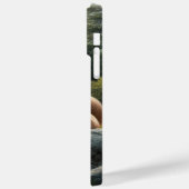 マウンテンライオンの水彩画 iPhone / iPad カバー (裏面 / 左)
