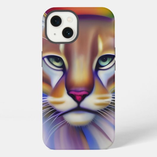 マウンテンライオンアート iPhoneケース (裏面)