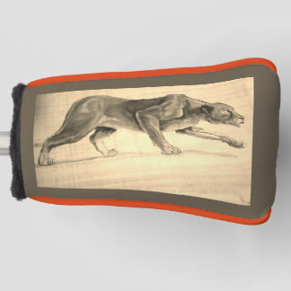 マウンテンライオンクーガーオリジナル油アイリーン© ゴルフヘッドカバー