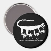 マウンテンライオンペトログリフ マグネット (正面/裏面)