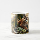 マウンテンライオン大きな猫コーヒーマグ コーヒーマグカップ (中央)