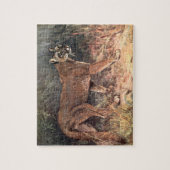 マウンテンライオン、プーマまたはクーガーby CE Swan ジグソーパズル (縦)