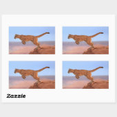 マウンテンライオン 長方形シール (シート)