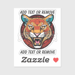 マウンテンライオンPUMAスクールマスコットカスタマイズカーカー シール