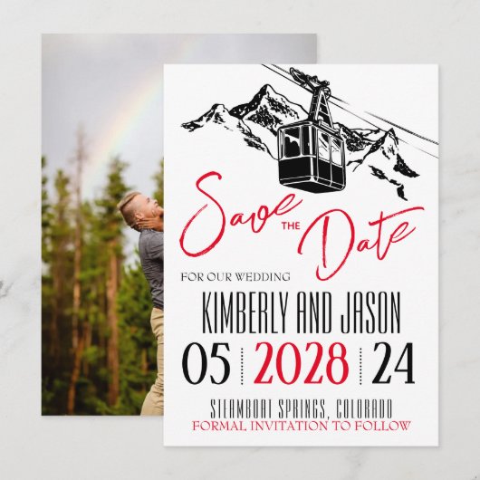 マウンテンラブレッド セーブザデート (正面/裏面)