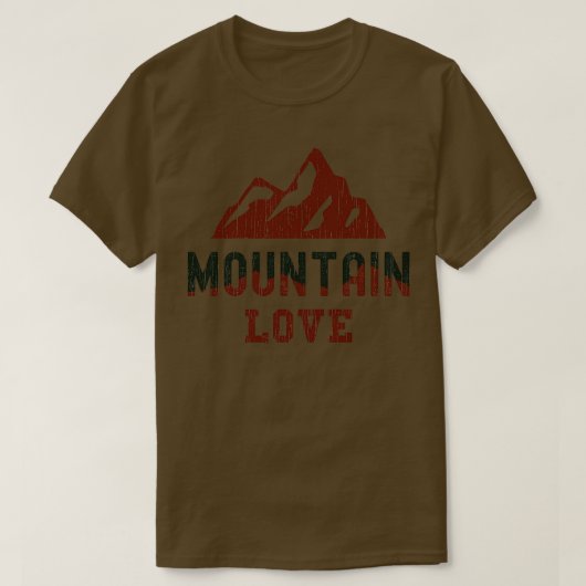 マウンテンラブ登山ボルダリング1 Tシャツ (デザイン正面)