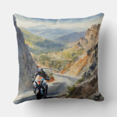 マウンテンランドスケープの鮮やかハイスピードアドベンチャー クッション (裏面)