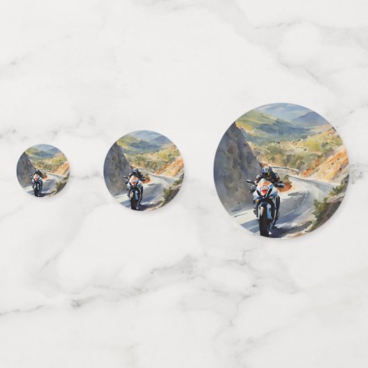 マウンテンランドスケープの鮮やかハイスピードアドベンチャー コンフェッティ (裏面)