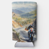 マウンテンランドスケープの鮮やかハイスピードアドベンチャー スリム缶クーラー (裏面)