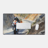 マウンテンランドスケープの鮮やかハイスピードアドベンチャー デスクマット (キーボード&マウス)