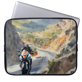 マウンテンランドスケープの鮮やかハイスピードアドベンチャー ラップトップスリーブ