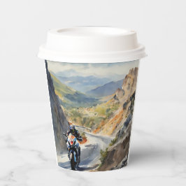 マウンテンランドスケープの鮮やかハイスピードアドベンチャー 紙コップ
