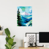 マウンテンランドスケープアドベンチャー ポスター (ホームオフィス)