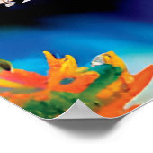 マウンテンランドスケープイラストレーション ポスター (角)