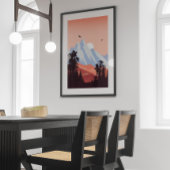 マウンテンランドスケープウォールアート キャンバスプリント