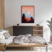 マウンテンランドスケープウォールアート キャンバスプリント