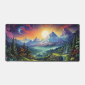 マウンテンランドスケープドリーミーフォレストデザインNo. 327 デスクマット (正面)