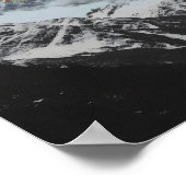 マウンテンランドスケープミニマリストサンライズ ポスター (角)