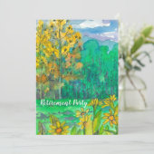 マウンテンランドスケープリタイオメントパーティの招待状 招待状 (スタンド正面)