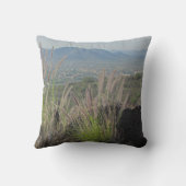 マウンテンランドスケープ丘の上の遠いビューデザート クッション (裏面)
