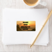 マウンテンランドスケープ住所 シール (インサイチュ)