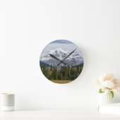 マウンテンランドスケープ山ロブソン ラウンド壁時計 (ホーム)