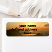 マウンテンランドスケープ差出人住所ラベル ラベル (インサイチュ)