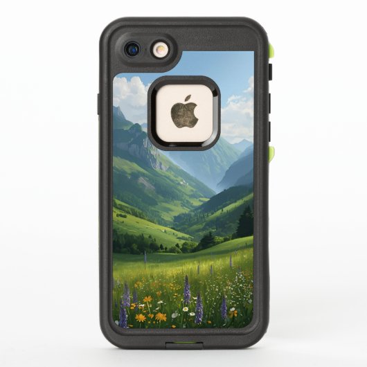 マウンテンランドスケープ電話ケース – 風光明媚なアルパインデシ LifeProof iPhoneケース (裏面)