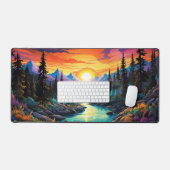 マウンテンランドスケープ,ドリーミーデザインNo. 328 デスクマット (キーボード&マウス)