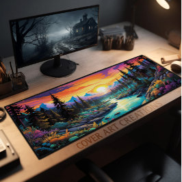 マウンテンランドスケープ，ドリーミーデザインNo. 328 デスクマット