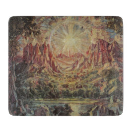 マウンテンランドスケープ(Konstantin Bogaevsky) カッティングボード