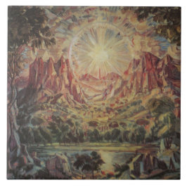 マウンテンランドスケープ(Konstantin Bogaevsky) タイル