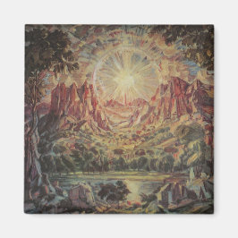 マウンテンランドスケープ(Konstantin Bogaevsky) マグネット