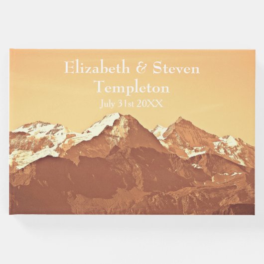 マウンテンランドスケー結婚ズゲストブック ゲストブック (正面)