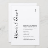 マウンテンリエレガントハーサルディナー招待状 セーブザデート (正面/裏面)